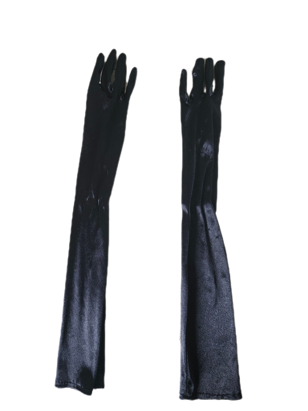 Gants longs noirs élégants – Parfaits pour costume, bal ou soirée 🖤